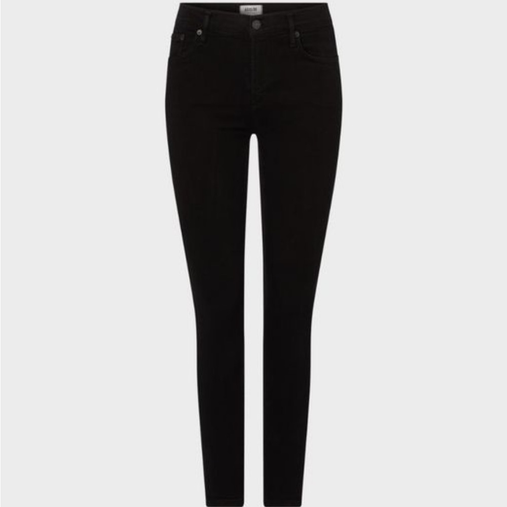 Agolde Women's Black Sophie Mid Rise Ankle Jeans Size 25